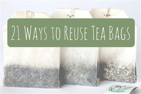 safe uses for tea bags